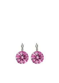 Damen Paar Ohrhänger "mit Swarovski Steinen", rosa, Collezione Alessandro, Messing, Ohrringe