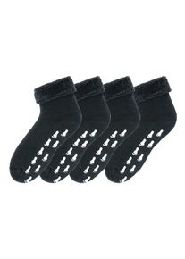 GO IN Damen ABS-Socken, Gr. 35, schwarz, Polyamid, Baumwolle, Elasthan, unifarben, Socken, mit Antirutschsohle und Vollfrottee