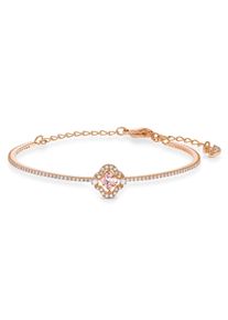 Swarovski Damen Armreif "Una Sparkling Dc Glücksklee, 5516476", M, Metall, rosa, Metall, Armbänder, mit Swarovski Kristall