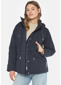 Fuchs & Schmitt FUCHS SCHMITT Damen Outdoorjacke "City Jacke Urban Protection", blau, casual, Gr. 42, unifarben, 100% Polyester, Jacken, mit Kapuze