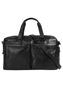 SPIKES & SPARROW Reisetasche, SPIKES & SPARROW, schwarz, Leder, vintage, Taschen, echt Leder