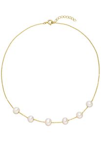 ADRIANA Damen Collier "Schmuck Geschenk Silber 925 Halskette Ravello, R25", Silber 925 (Sterlingsilber)-Perlen, L: 38cm B: 1,2mm, gold, Silber 925
