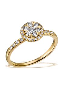 Goldmaid Damen Diamantring, 18, Gelbgold 585, gold, Gelbgold 585, Fingerringe