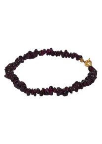 Firetti Damen Armband "Schmuck Geschenk Steinarmband", Messing, gold, Messing, Armbänder, Made in Germany - mit Granat, Karneol oder Rosenquarz