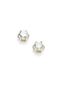 Luigi Merano Damen Paar Ohrstecker "mit Zirkonia, Gold 375", Gelbgold 375, gold, Gelbgold 375, Ohrringe