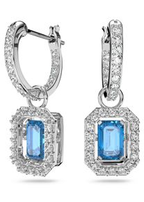 Swarovski Damen Paar Ohrhänger "Una Millenia Dc, 5619500", Metall, weiß, Metall, Ohrringe, mit Swarovski Kristall - Einhänger abnehmbar