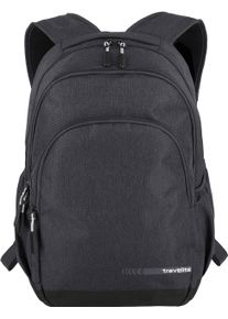 Travelite Laptoprucksack "KICK OFF Rucksack L", grau, Polyester, unifarben, Basic, Rucksäcke, Freizeitrucksack Arbeitsrucksack Schulrucksack