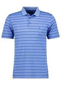 Poloshirt Ragman, Herren, Gr. XL, blau (blau, 718), 70% Baumwolle 30% Polyester, casual, regular fit, hoch geschlossener Ausschnitt, Kurzarm, Shirts