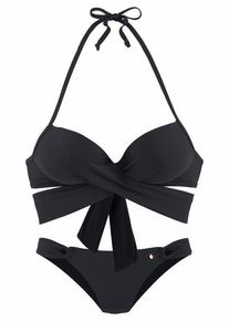 s.Oliver Set: Push-Up-Bikini 'Soft' schwarz Gr. 32 Cup A. Mit Bügel. Nachhaltig.
