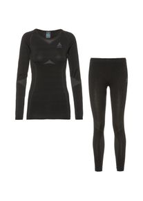 Odlo Performance Evolution Warm Wäscheset Damen - schwarz - Gr. XL - Polyester/Polyamid/Elastan