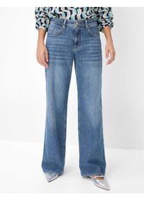 Brax Damen Five-Pocket-Hose Style MORGAN USED REGULAR BLUE, denim blau, Gr. 42K