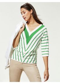 Walbusch Wohlfühl-Pullover Diagonalstreifen