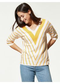 Walbusch Wohlfühl-Pullover Diagonalstreifen
