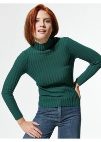 Walbusch Stehbund-Pullover Diagonalrippe