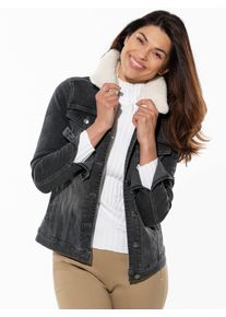 Walbusch Jeansjacke Teddykragen