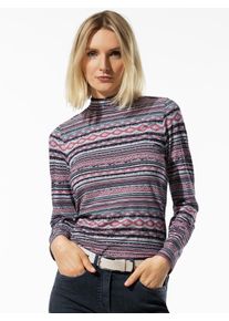 Walbusch Stehbundshirt Strickmuster