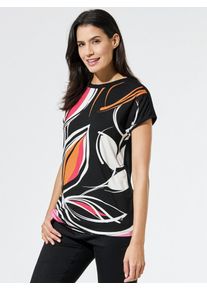 Walbusch Viskoseshirt Abstract Flower