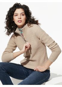 Walbusch Baumwoll-Pullover Troyerkragen