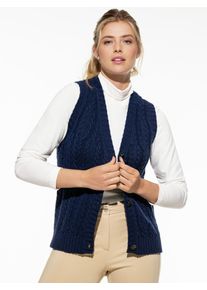 Walbusch Strickweste Zopfstruktur