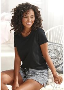 Vivance Dreams Shorty mehrfarbig Gr. 32/34 für Damen. Mit Rundhals. Bequem. Nachhaltig.