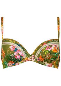watercult Sunset Florals Bikini Top 7374 Bikini-Top Damen (Gr 36 - D |oliv)