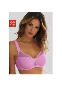 Minimizer-BH Nuance, Damen, Gr. 75, Cup G, rosa, Netz, Obermaterial: 79% Polyamid, 15% Polyester, 6% Elasthan, BHs Minimizer-BH, mit B&uuml;gel und transparenten Netzeins&auml;tzen im Obercup