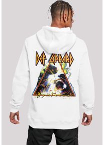 F4NT4STIC Herren Kapuzenpullover "Def Leppard Hysteria", weiß, casual, Gr. XXL, Obermaterial: 65% Baumwolle, 35% Polyester, Pullover, Premium Qualität