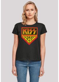 F4NT4STIC Damen T-Shirt "Kiss Rock Band Army Logo", schwarz, casual, Gr. XXL, Obermaterial: 100% Baumwolle, Shirts, Premium Qualität, Musik, By Rock