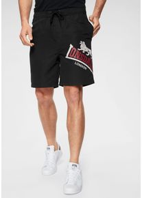 Lonsdale Herren Boardshorts, schwarz, sportlich, Gr. L, Obermaterial: 100% Polyester. Futter: 100% Polyester, Hosen, Badeshorts