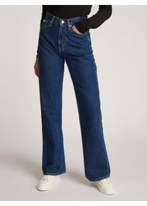 Damen Bootcut-Jeans "AUTHENTIC BOOTCUT", blau, feminin, Gr. 30, Calvin Klein Jeans, unifarben, Denim/Jeans, Obermaterial: 100% Baumwolle, Jeans, mit