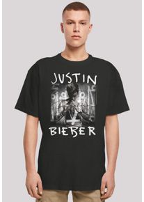 F4NT4STIC Herren T-Shirt "Justin Bieber Purpose Album Cover", schwarz, casual, Gr. XL, Obermaterial: 100% Baumwolle, Shirts, Premium Qualität, Musik,
