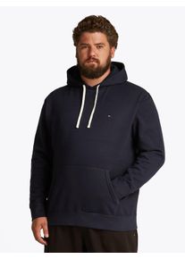 Tommy Hilfiger Big & Tall Herren Sweatshirt "BT-ESSENTIAL FLEECE HOODY-B", blau, casual, Gr. XXXL, TOMMY HILFIGER BIG & TALL, unifarben, Sweatware, Obermaterial: 60%