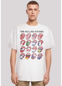 F4NT4STIC Herren T-Shirt "The Rolling Stones Voodoo Lounge Tongues", weiß, casual, Gr. S, Obermaterial: 100% Baumwolle, Shirts, Musik, Band, Logo