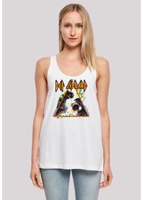 F4NT4STIC Damen T-Shirt "Def Leppard Hysteria", weiß, casual, Gr. S, Obermaterial: 100% Baumwolle, Shirts, Premium Qualität