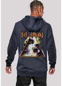 F4NT4STIC Herren Kapuzenpullover "Def Leppard Hysteria", blau, casual, Gr. XXL, Obermaterial: 65% Baumwolle, 35% Polyester, Pullover, Premium Qualität