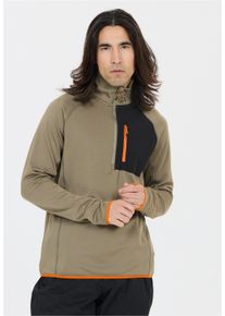 WHISTLER Damen Strickpullover "Helge", grün, sportlich, Gr. L, unifarben, 95% Polyester, 5% Elasthan, Pullover, Im atmungsaktiven und dehnbaren Design