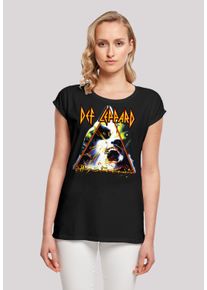 F4NT4STIC Damen T-Shirt "Def Leppard Hysteria", schwarz, casual, Gr. XS, Obermaterial: 100% Baumwolle, Shirts, Premium Qualität
