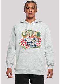 F4NT4STIC Herren Kapuzenpullover "The Beach Boys Musik Band Tropical", grau, casual, Gr. XS, Obermaterial: 65% Baumwolle, 35% Polyester, Pullover,