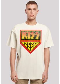 F4NT4STIC Herren T-Shirt "Kiss Army Logo", beige, casual, Gr. XXXL, Obermaterial: 100% Baumwolle, Shirts, Premium Qualität