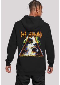 F4NT4STIC Herren Kapuzenpullover "Def Leppard Hysteria", schwarz, casual, Gr. S, Obermaterial: 65% Baumwolle, 35% Polyester, Pullover, Premium
