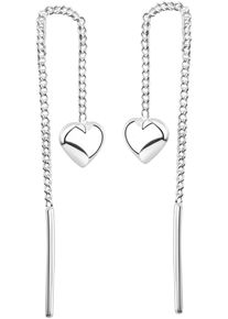 Firetti Damen Paar Ohrhänger "Schmuck Geschenk Silber 925 Ohrschmuck Ohrringe Herz", Silber 925 (Sterlingsilber), silber, Silber 925