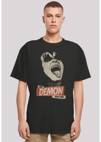 F4NT4STIC Herren T-Shirt "Kiss Hard Rock Band Demon", schwarz, casual, Gr. XXL, Obermaterial: 100% Baumwolle, Shirts, Premium Qualität