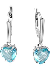Firetti Damen Paar Ohrhänger "Schmuck Geschenk Silber 925 Ohrschmuck Ohrringe Herz", Silber 925 (Sterlingsilber), silber, Silber 925