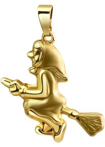 Firetti Damen Ketten-Anhänger "Schmuck Geschenk Gold 375 Halsschmuck Anhänger Hexe", Gelbgold 375, 0,73 g, gold, Gelbgold 375, Schmuckanhänger