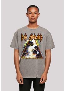 F4NT4STIC Herren T-Shirt "Def Leppard Hysteria", grau, casual, Gr. XXL, Obermaterial: 100% Baumwolle, Shirts, Premium Qualität