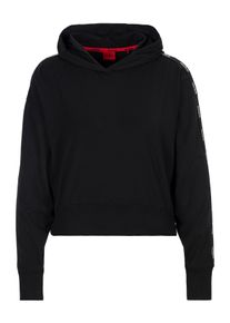HUGO UNDERWEAR Damen Kapuzensweatshirt, Gr. XL, schwarz, Jersey, Obermaterial: 60% Modal, 32% Baumwolle, 8% Elasthan, unifarben, casual, Sweatshirts,
