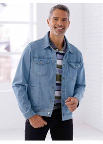 CLASSIC Herren Jeansjacke, blau, Gr. 52, unifarben, 99% Baumwolle, 1% Elasthan, Jacken
