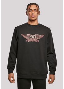 F4NT4STIC Herren Sweatshirt "Aerosmith Rock Band Logo", schwarz, casual, Gr. 4XL, Obermaterial: 50% Baumwolle, 50% Polyester, Sweatshirts, Premium
