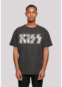 F4NT4STIC Herren T-Shirt "Kiss Rock Band Vintage Logo", schwarz, casual, Gr. XXL, Obermaterial: 100% Baumwolle, Shirts, Premium Qualität, Musik, By