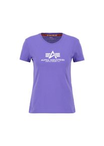 Damen T-Shirt "Alpha Industries Women - T-Shirts New Basic T Women", lila, Gr. XS, Alpha Industries, Obermaterial: 100% Baumwolle, Shirts